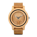 BOBO BIRD Hollow Deer Head Bamboo Wood Watches