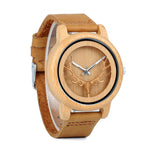 BOBO BIRD Hollow Deer Head Bamboo Wood Watches