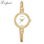 Lvpai Women Small Gold Bangle Luxury Watches