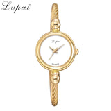 Lvpai Women Small Gold Bangle Luxury Watches