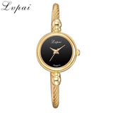 Lvpai Women Small Gold Bangle Luxury Watches