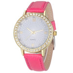 gold-Silver watch women ladies men Crystal watch