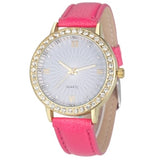 gold-Silver watch women ladies men Crystal watch