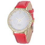 gold-Silver watch women ladies men Crystal watch