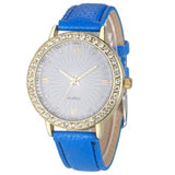 gold-Silver watch women ladies men Crystal watch