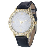gold-Silver watch women ladies men Crystal watch
