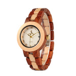 BOBO BIRD Rose Sandal Wood Watch Women