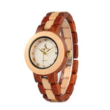 BOBO BIRD Rose Sandal Wood Watch Women