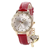 Cute Cat Watches Fashion Women Watches Luxury Crystal 2019