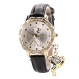 Cute Cat Watches Fashion Women Watches Luxury Crystal 2019
