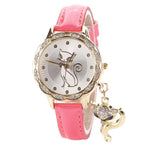 Cute Cat Watches Fashion Women Watches Luxury Crystal 2019