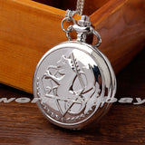 Unique Silver Fullmetal Alchemist Pocket Watch