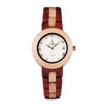 BOBO BIRD Rose Sandal Wood Watch Women