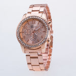 Gold&Silver Watch Women Ladies Fashion Crystal