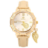 New Women Quartz Watches Leaves Tower Wrist Watch