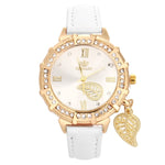 New Women Quartz Watches Leaves Tower Wrist Watch