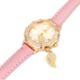 New Women Quartz Watches Leaves Tower Wrist Watch