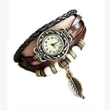 Leaf Leather Wrist For Women watches Bracelet