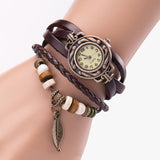 Leaf Leather Wrist For Women watches Bracelet