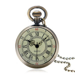 Bronze Men's Roman Pocket Watch