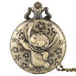 Antique Movie Lilo & Stitch Pocket Watch