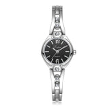Silver Watches Women Steel Diamond Bracelet Watch