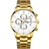 2019 NIBOSI Gold Top Brand Luxury Men Watches