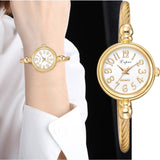 Lvpai Women Small Gold Bangle Luxury Watches