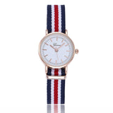 Fashion Canvas Couple Quartz Watches Men Women