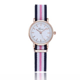 Fashion Canvas Couple Quartz Watches Men Women