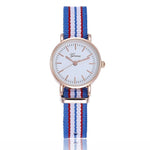 Fashion Canvas Couple Quartz Watches Men Women