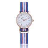 Fashion Canvas Couple Quartz Watches Men Women