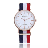 Fashion Canvas Couple Quartz Watches Men Women