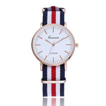 Fashion Canvas Couple Quartz Watches Men Women