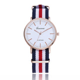 Fashion Canvas Couple Quartz Watches Men Women