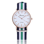 Fashion Canvas Couple Quartz Watches Men Women