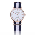 Fashion Canvas Couple Quartz Watches Men Women