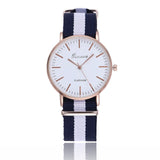 Fashion Canvas Couple Quartz Watches Men Women