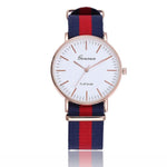 Fashion Canvas Couple Quartz Watches Men Women