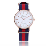 Fashion Canvas Couple Quartz Watches Men Women