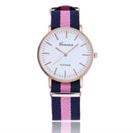 Fashion Canvas Couple Quartz Watches Men Women