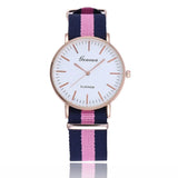 Fashion Canvas Couple Quartz Watches Men Women