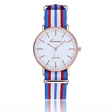 Fashion Canvas Couple Quartz Watches Men Women
