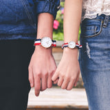 Fashion Canvas Couple Quartz Watches Men Women