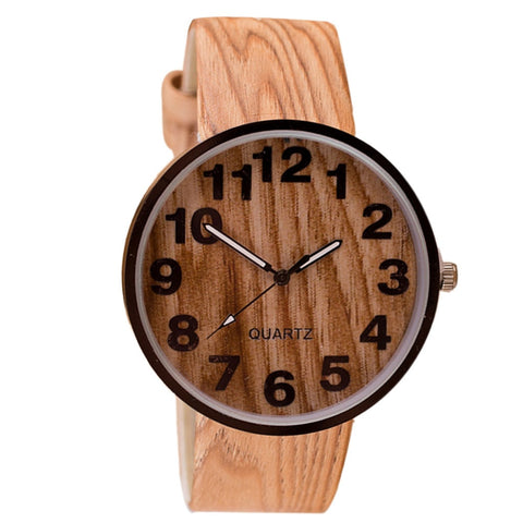 Reloj Mujer wood Women Wrist Watch