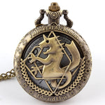 Unique Silver Fullmetal Alchemist Pocket Watch
