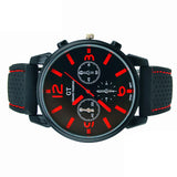 Mens Fashion Casual Rubber Stainless Watches