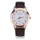 Leather Lover's Simple Elegant Couple Watches