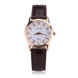 Leather Lover's Simple Elegant Couple Watches