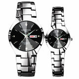 Fashion Blue Men Women Couple Watches Fashion